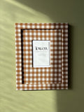 The Snapshot – Hazelnut Gingham Fabric Frame