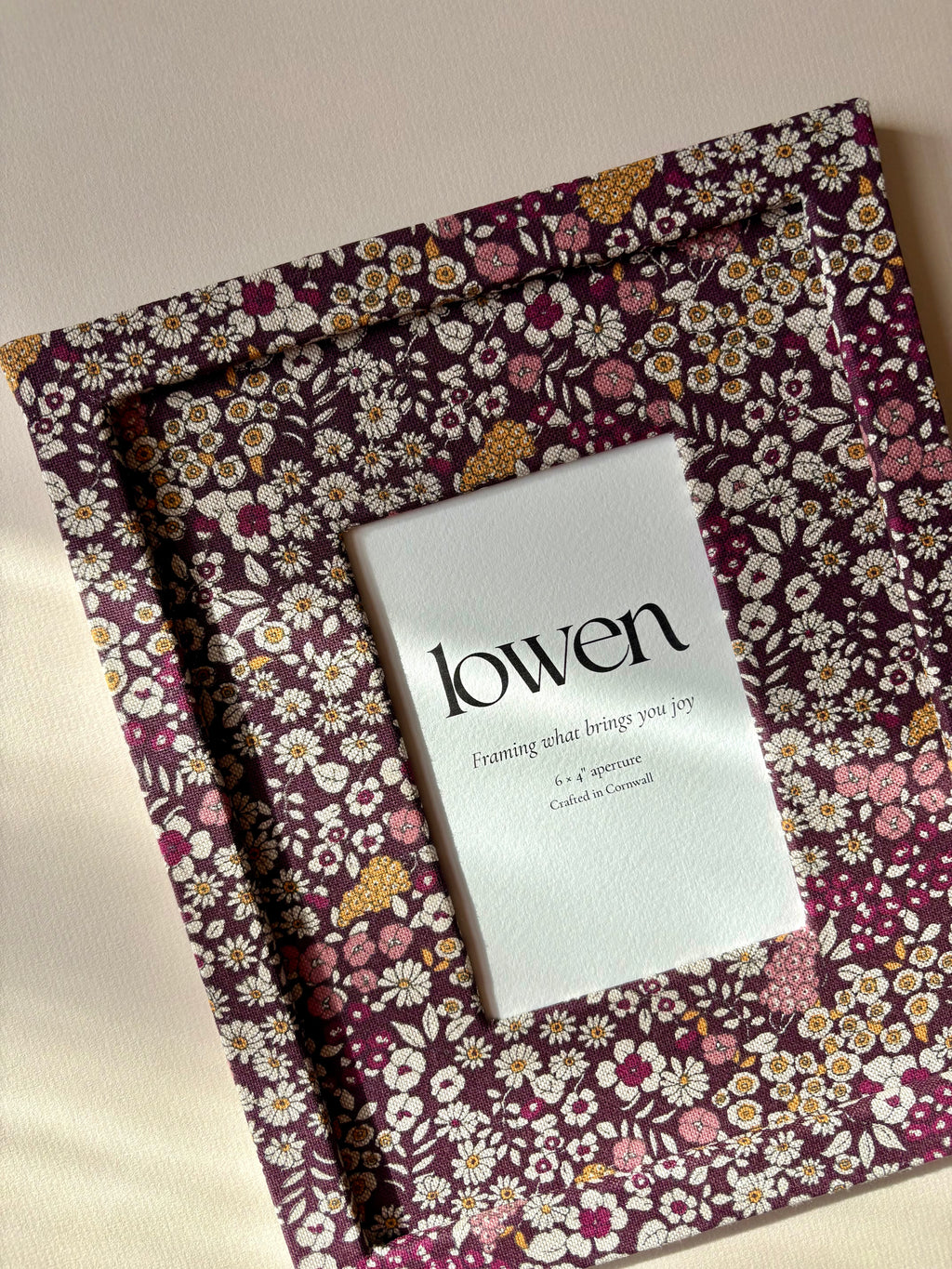 The Classic – Berry Meadow Fabric Frame