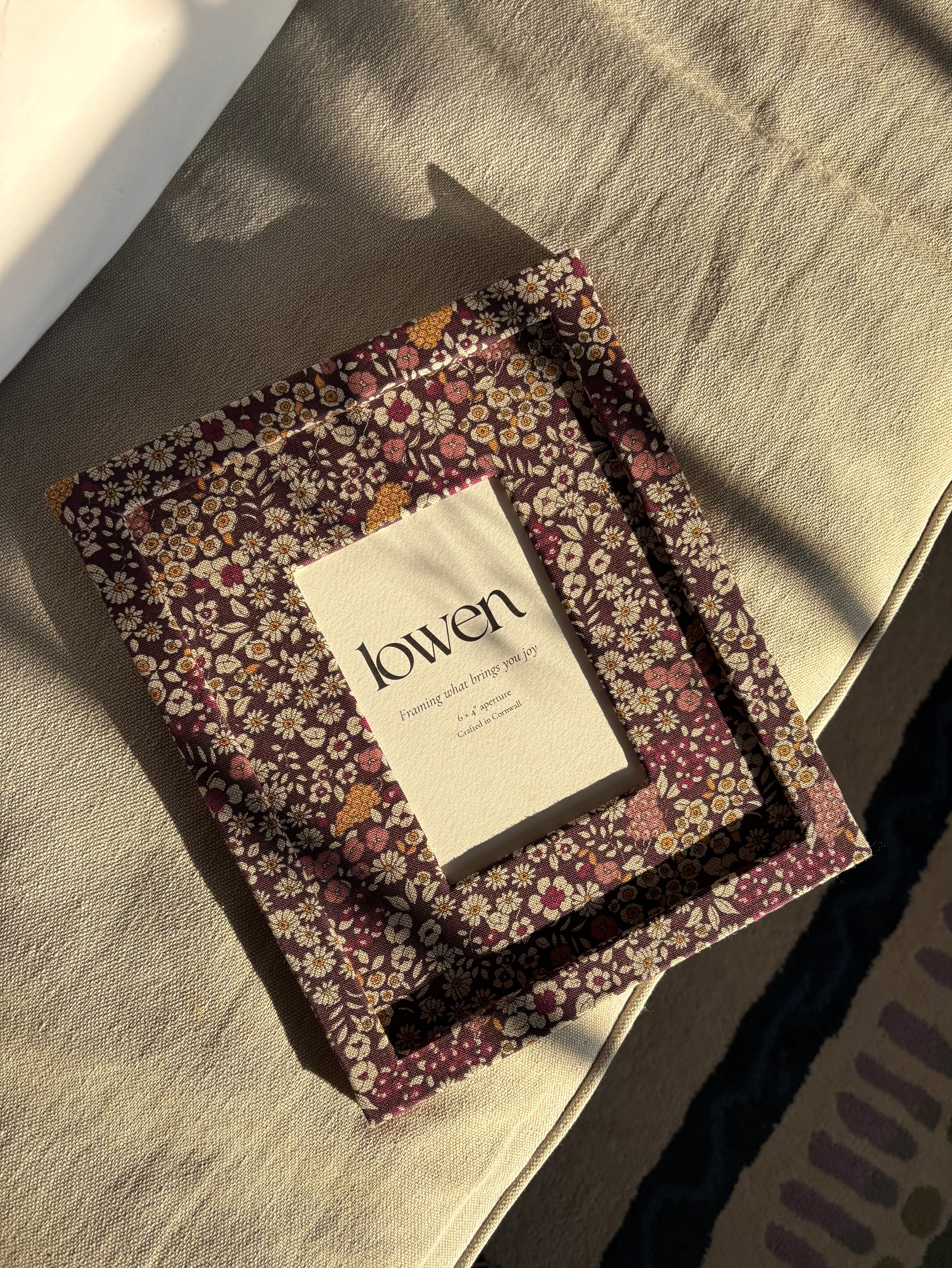 The Classic – Berry Meadow Fabric Frame