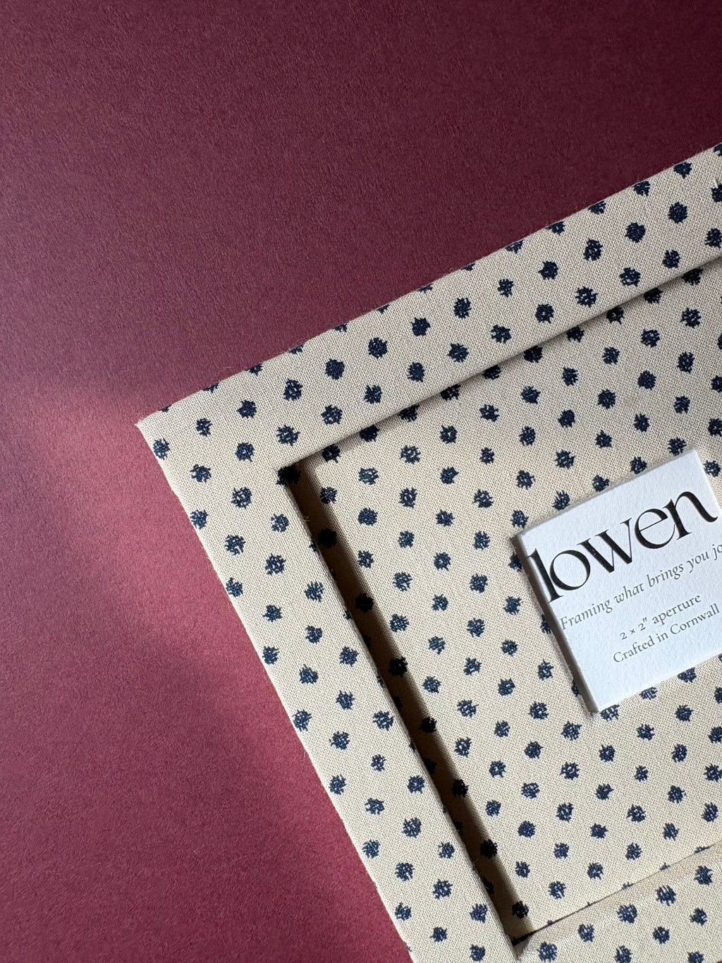 The Square - Polka Dot Fabric Frame