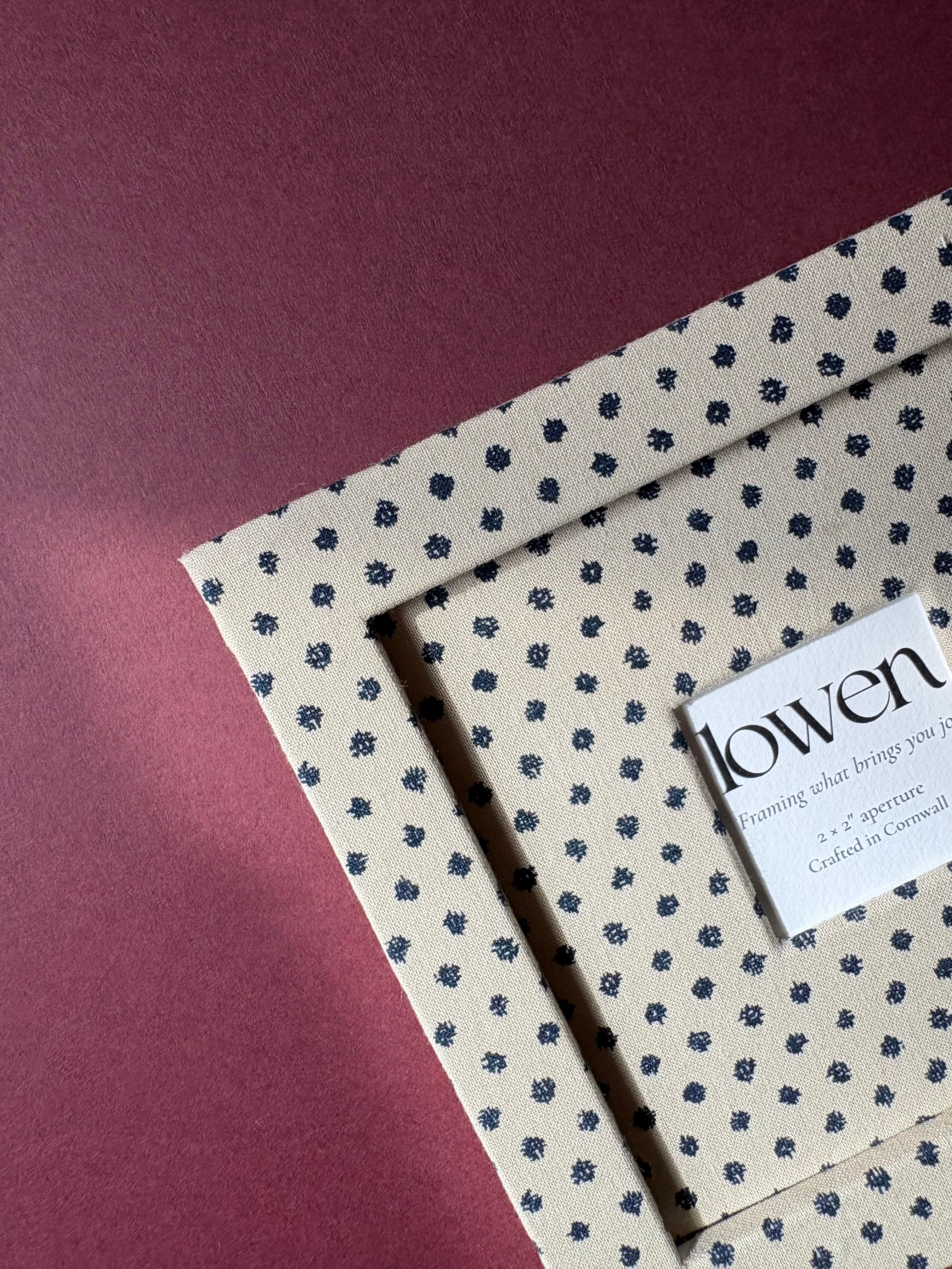 The Square - Polka Dot Fabric Frame