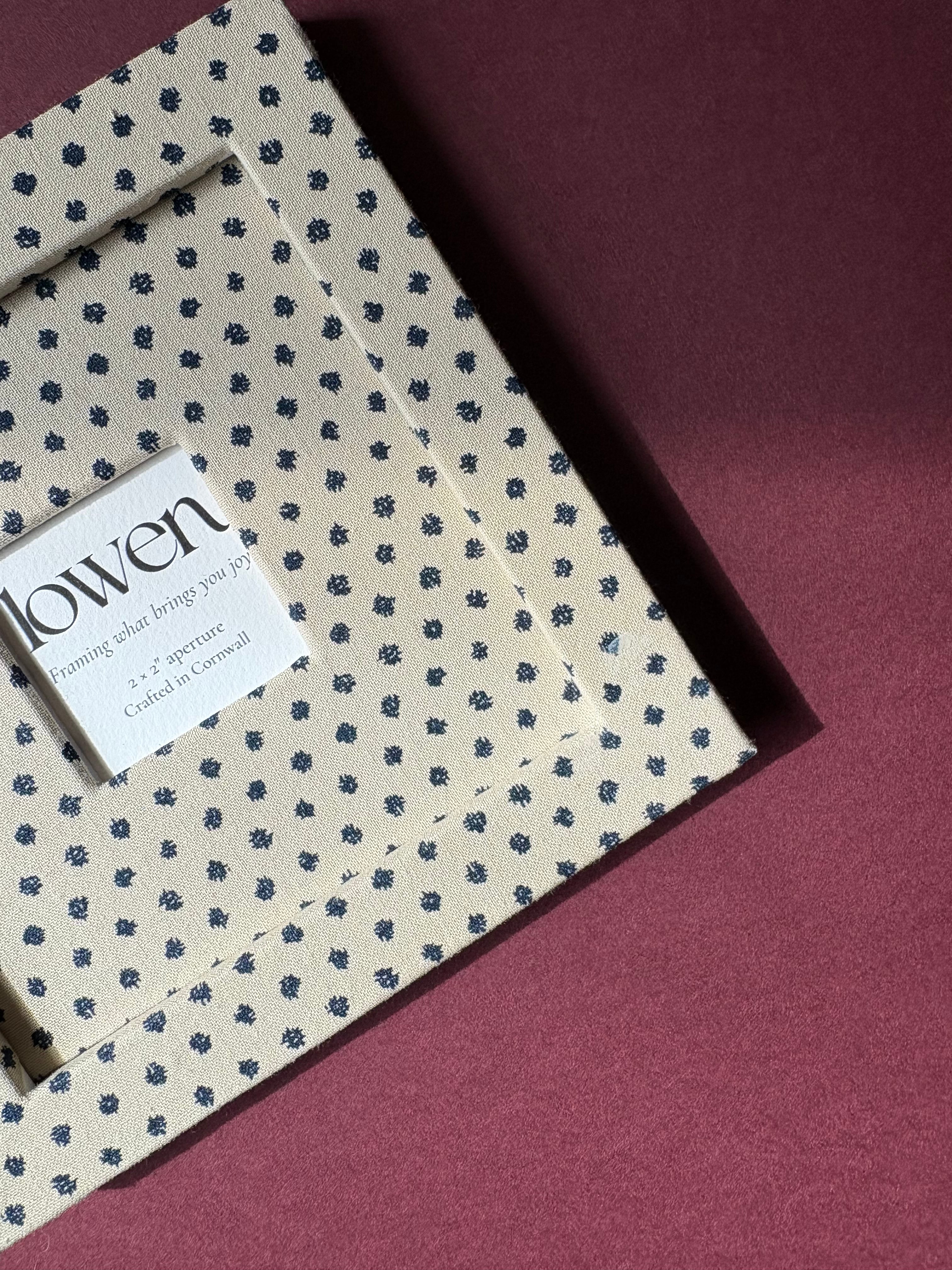 The Square - Polka Dot Fabric Frame