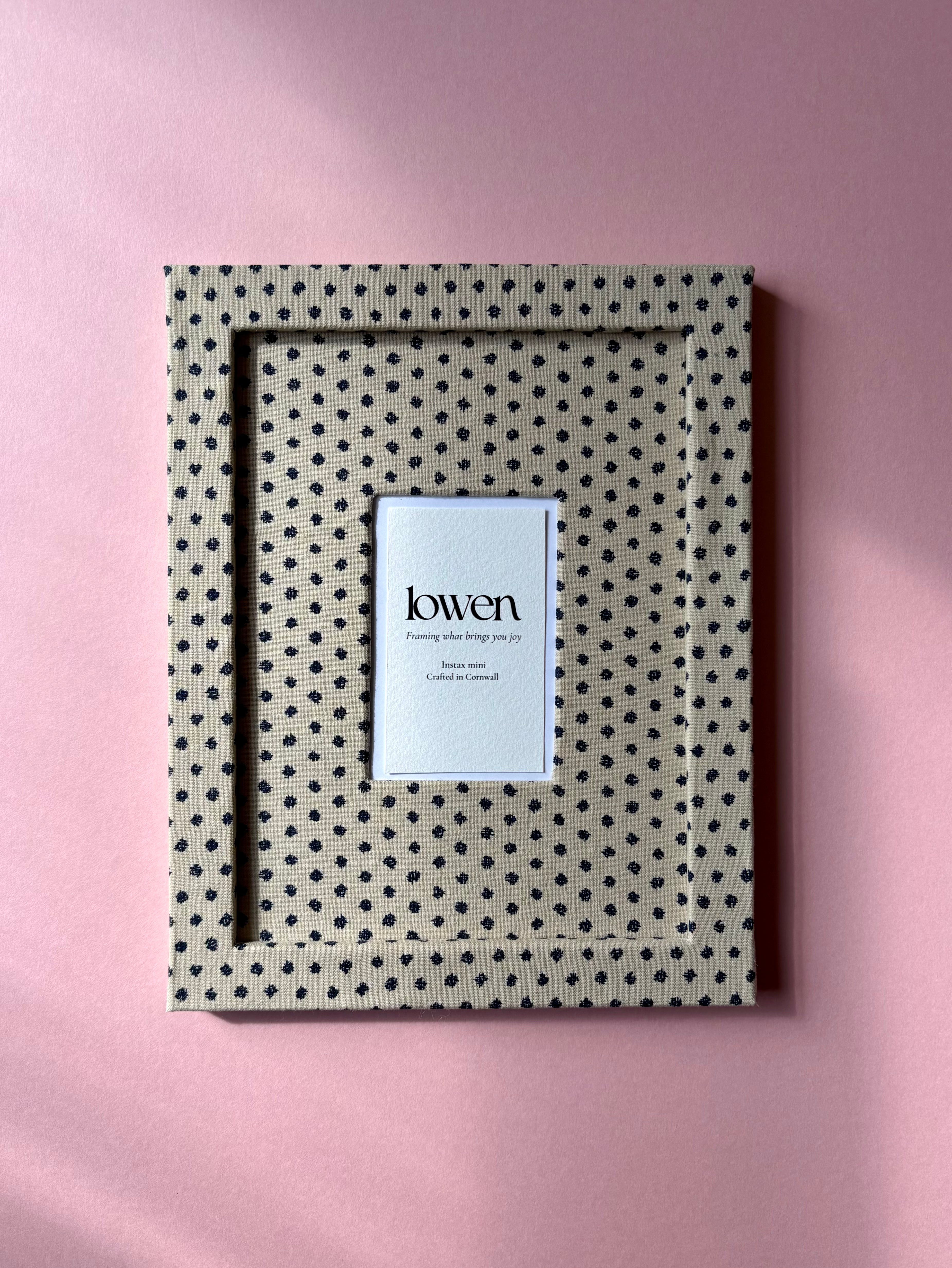 The Snapshot - Polka Dot Fabric Frame